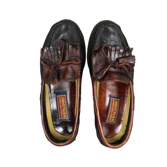 Sperry Shoes Mens 9.5 Tassel Loafer Boat Moc Leather Slip On Top Sider Wetlands main image 5